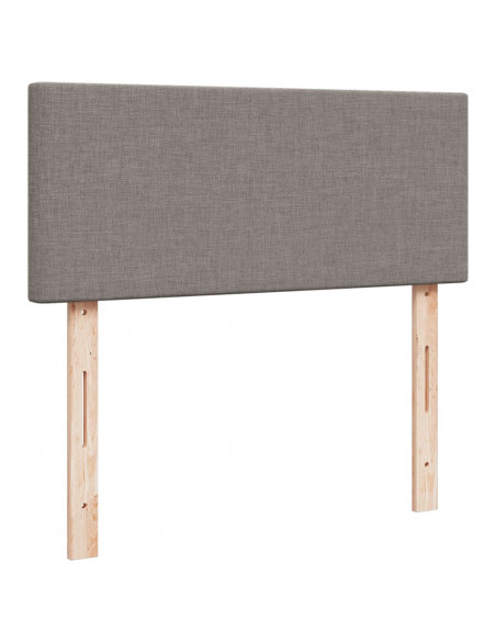 Giroletto a Molle con Materasso Tortora 120x190 cm in Tessuto