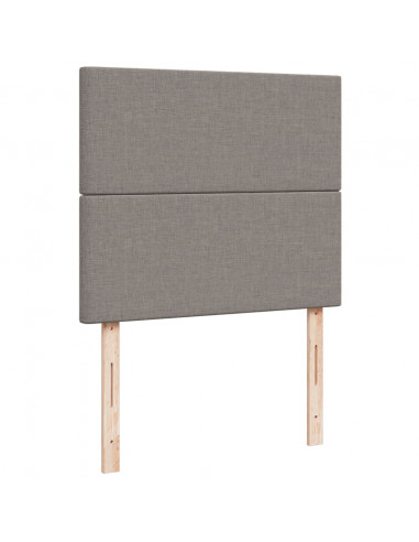 Giroletto a Molle con Materasso Tortora 120x190 cm in Tessuto