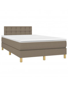 Giroletto a Molle con Materasso Tortora 120x190 cm in Tessuto 2