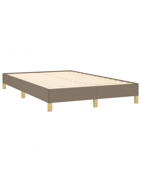Giroletto a Molle con Materasso Tortora 120x190 cm in Tessuto