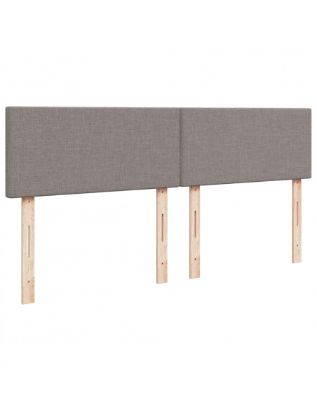 Giroletto a Molle con Materasso Tortora 200x200 cm in Tessuto