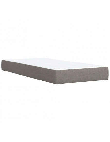 Giroletto a Molle con Materasso Tortora 90x190 cm in Tessuto