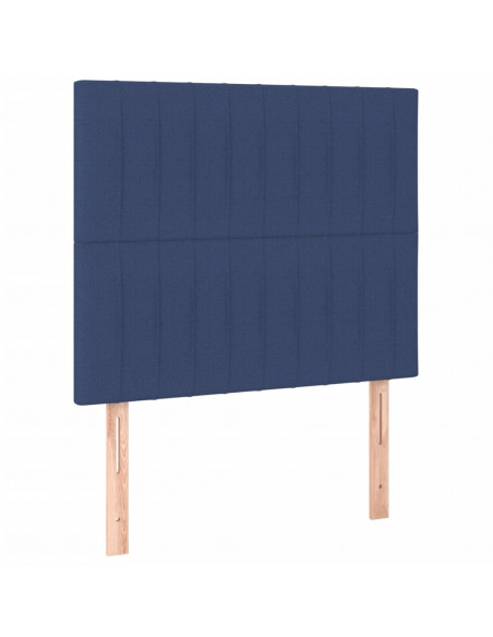 Giroletto con Testiera Blu 120x200 cm in Tessuto