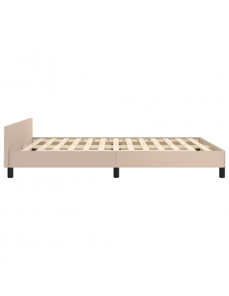 Giroletto con Testiera Cappuccino 140x190 cm in Similpelle