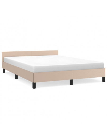 Giroletto con Testiera Cappuccino 140x190 cm in Similpelle