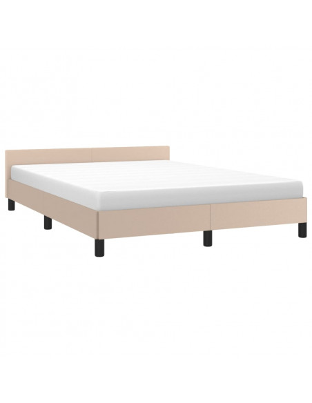 Giroletto con Testiera Cappuccino 140x190 cm in Similpelle