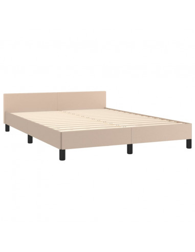 Giroletto con Testiera Cappuccino 140x190 cm in Similpelle