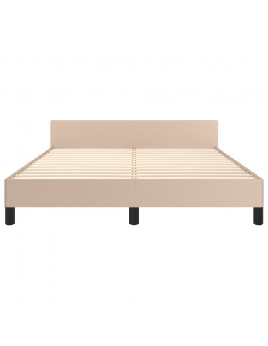 Giroletto con Testiera Cappuccino 140x190 cm in Similpelle