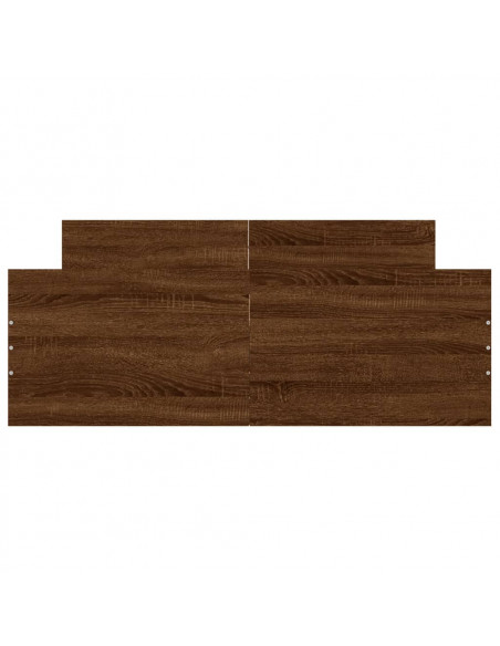 Giroletto con Testiera e Pediera Rovere Marrone 120x190 cm