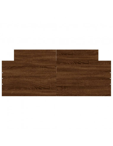 Giroletto con Testiera e Pediera Rovere Marrone 120x200 cm