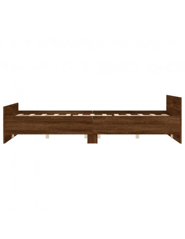 Giroletto con Testiera e Pediera Rovere Marrone 120x200 cm