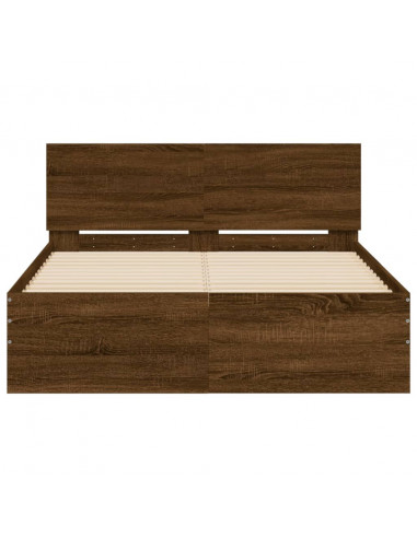 Giroletto con Testiera Rovere Marrone 120x200 cm