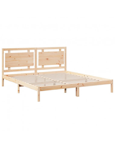 Giroletto Extra Lungo senza Materasso 200x210 cm Legno Massello