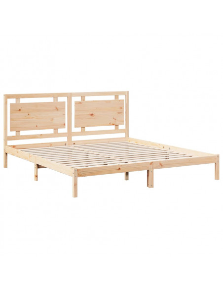 Giroletto Extra Lungo senza Materasso 200x210 cm Legno Massello