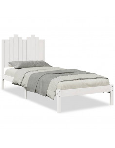 Giroletto Extra Lungo senza Materasso Bianco 100x220cm Massello 2