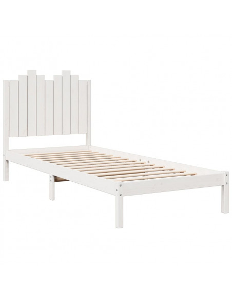 Giroletto Extra Lungo senza Materasso Bianco 100x220cm Massello