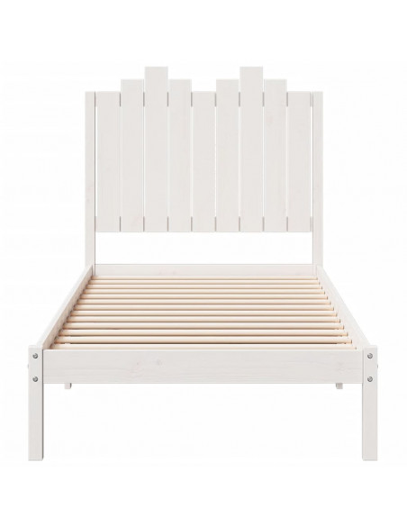 Giroletto Extra Lungo senza Materasso Bianco 100x220cm Massello