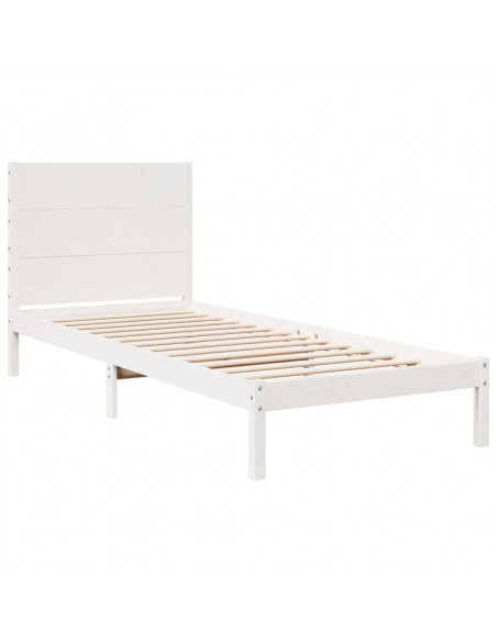 Giroletto Extra Lungo senza Materasso Bianco 100x220cm Massello