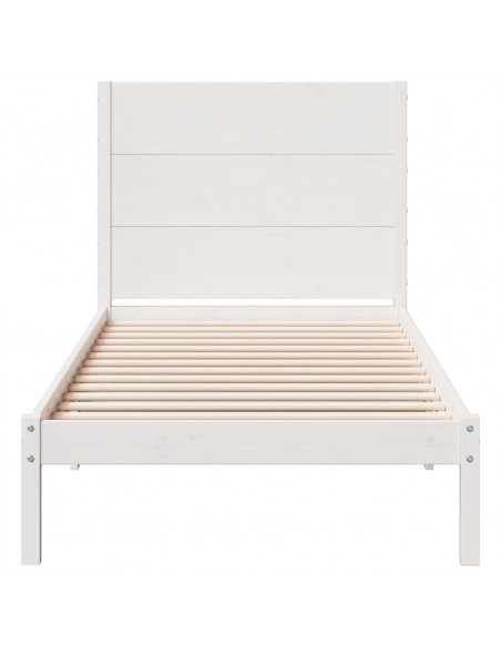 Giroletto Extra Lungo senza Materasso Bianco 100x220cm Massello