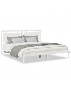 Giroletto Extra Lungo senza Materasso Bianco 180x220cm Massello 2