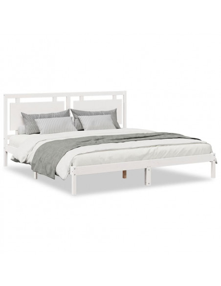 Giroletto Extra Lungo senza Materasso Bianco 180x220cm Massello