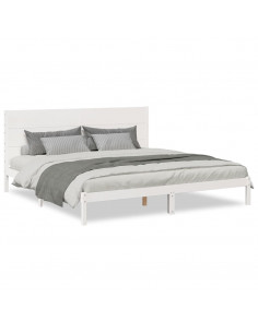 Giroletto Extra Lungo senza Materasso Bianco 180x220cm Massello 2