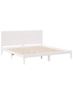 Giroletto Extra Lungo senza Materasso Bianco 200x210cm Massello 2