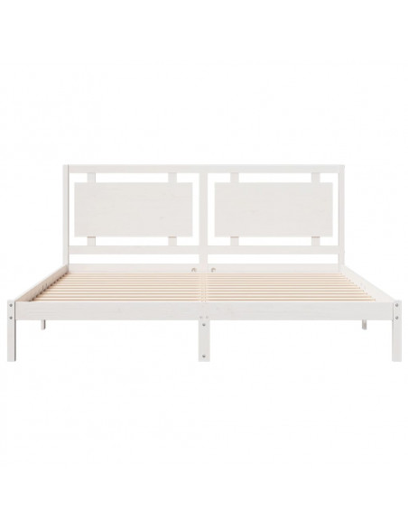 Giroletto Extra Lungo senza Materasso Bianco 200x210cm Massello