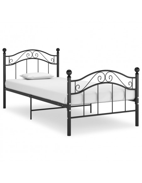 Giroletto Nero in Metallo 90x200 cm