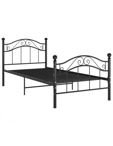 Giroletto Nero in Metallo 90x200 cm