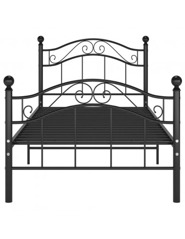 Giroletto Nero in Metallo 90x200 cm