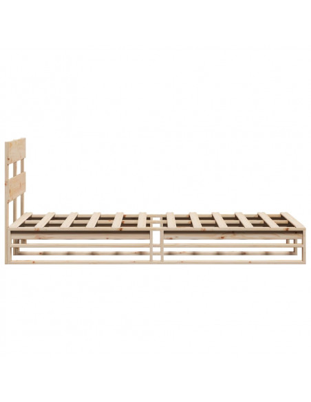 Giroletto senza Materasso 100x200 cm in Legno Massello di Pino