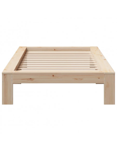 Giroletto senza Materasso 100x200 cm in Legno Massello di Pino