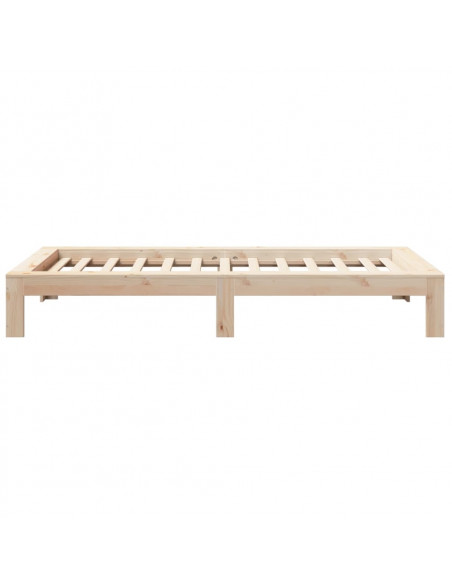 Giroletto senza Materasso 100x200 cm in Legno Massello di Pino