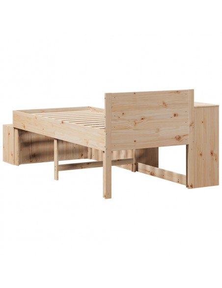 Giroletto senza Materasso 90x200 cm in Legno Massello di Pino