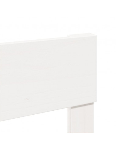 Giroletto senza Materasso Bianco 200x200 cm Legno Massello Pino