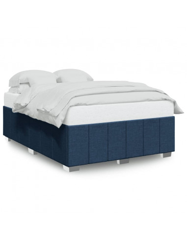 Giroletto senza Materasso Blu 140x190 cm in Tessuto