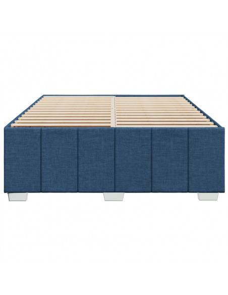 Giroletto senza Materasso Blu 140x190 cm in Tessuto