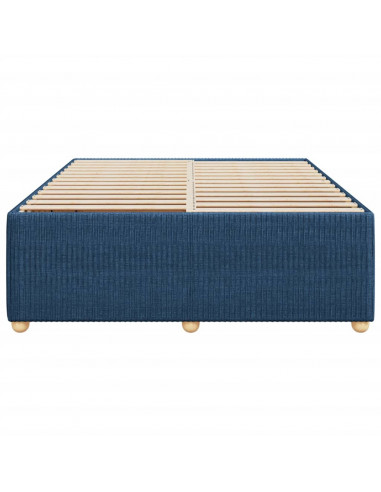 Giroletto senza Materasso Blu 140x190 cm in Tessuto