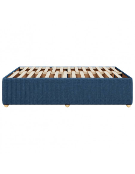Giroletto senza Materasso Blu 140x190 cm in Tessuto