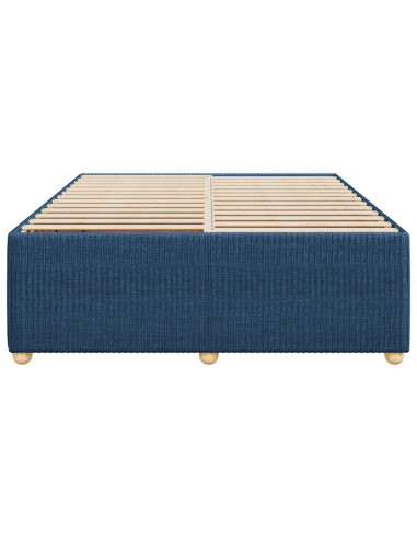 Giroletto senza Materasso Blu 140x200 cm in Tessuto