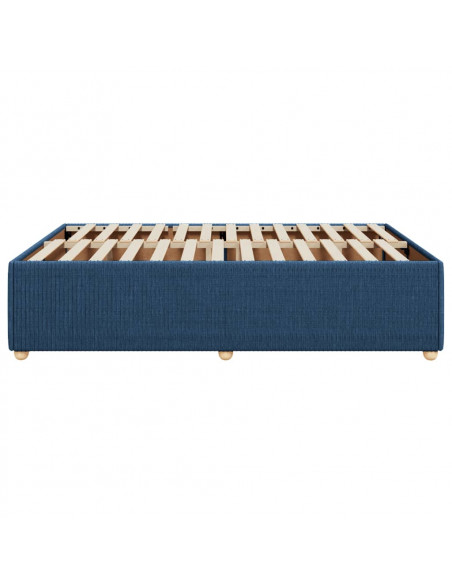 Giroletto senza Materasso Blu 140x200 cm in Tessuto