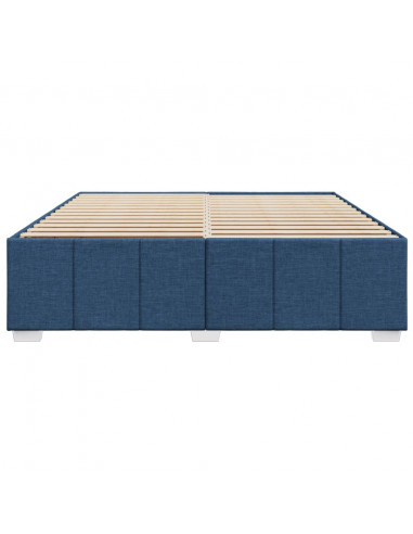 Giroletto senza Materasso Blu 200x200 cm in Tessuto