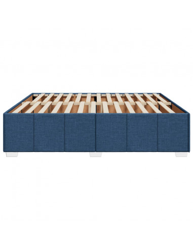 Giroletto senza Materasso Blu 200x200 cm in Tessuto