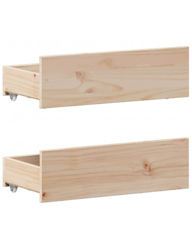 Giroletto senza Materasso con Testata 120x200 cm Massello Pino