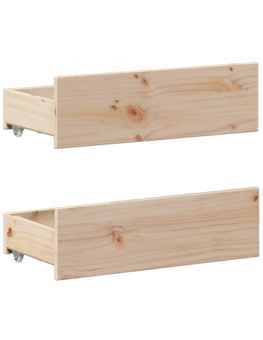 Giroletto senza Materasso con Testata 140x190 cm Massello Pino