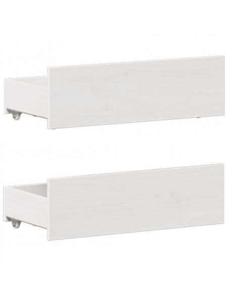 Giroletto senza Materasso con Testata Bianco 120x190 cm Pino