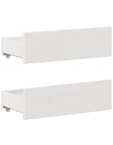 Giroletto senza Materasso con Testata Bianco 140x190 cm Pino