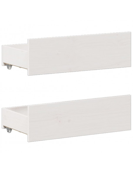 Giroletto senza Materasso con Testata Bianco 140x190 cm Pino