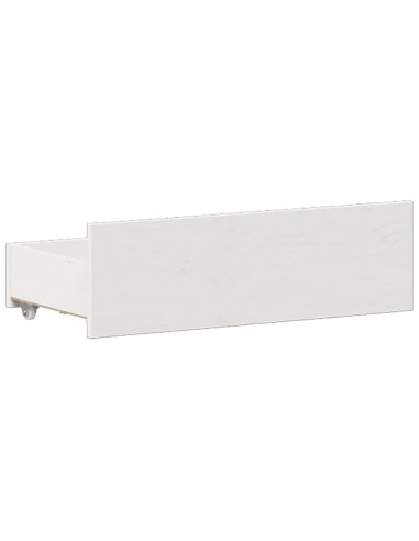 Giroletto senza Materasso con Testata Bianco 140x190 cm Pino